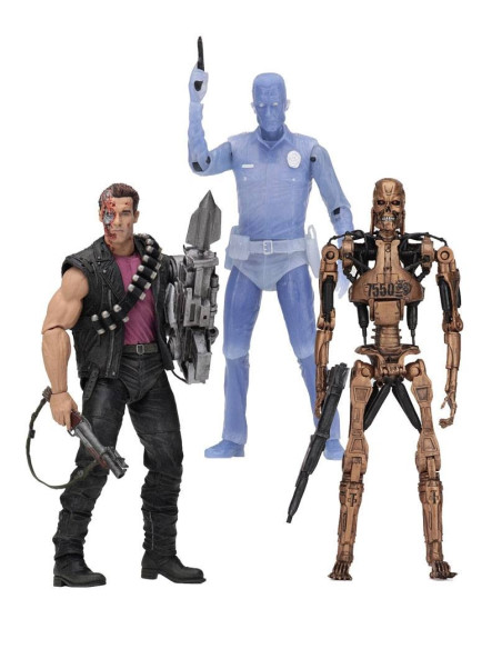 FIGURA TERMINATOR NEW WHITE HOT T-1000 18cm