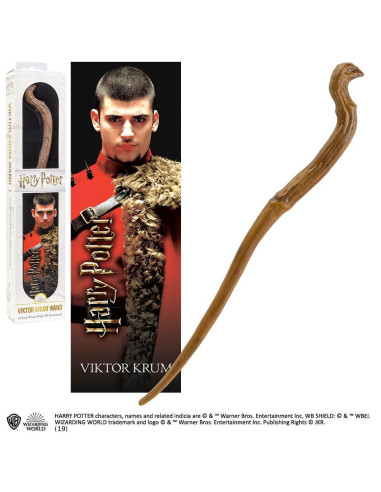 VARITA MAGICA HARRY POTTER VIKTOR KRUM CON MARCADOR 3D