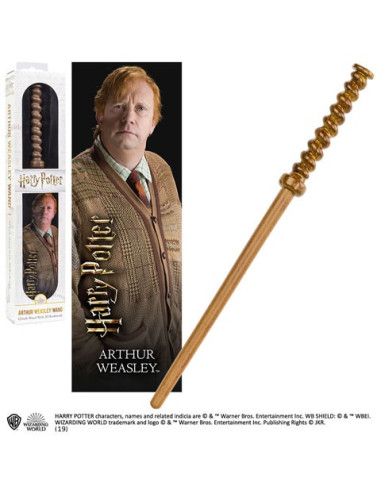 VARITA MAGICA HARRY POTTER ARTHUR WEASLEY CON MARCADOR 3D