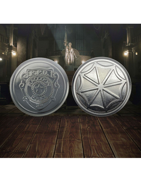 SET DE 4 POSAVASOS METALICOS RESIDENT EVIL