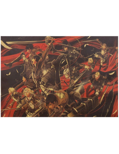 POSTER SHINGEKI NO KYOJIN GREAT BATTLE 52x38cm