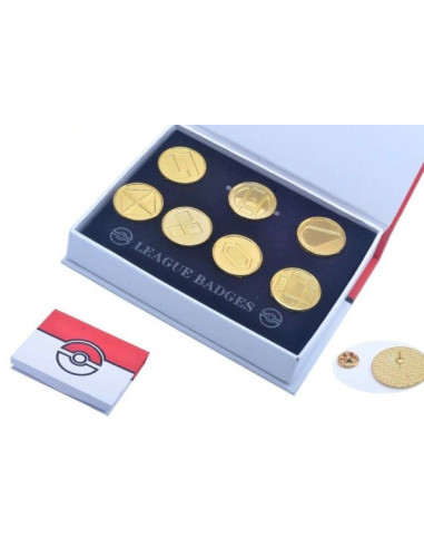 SET DE 7 PINS POKEMON BATTLE FRONTIER INSIGNIAS