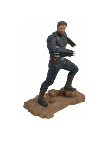 ESTATUA DIAMOND GALLERY MARVEL CAPITAN AMERICA DIORAMA 25cm