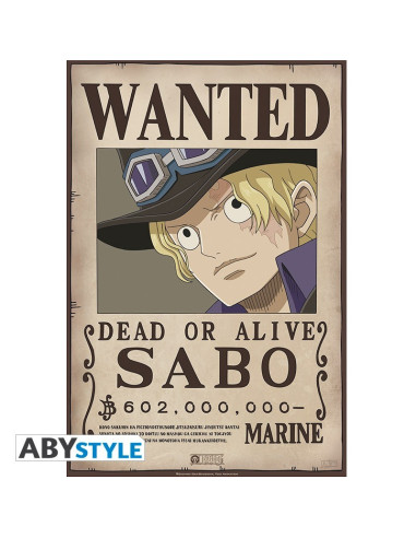 POSTER ONE PIECE WANTED SABO (52x35cm)