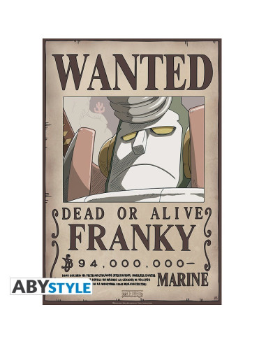 POSTER ONE PIECE WANTED FRANKY (52x35cm)