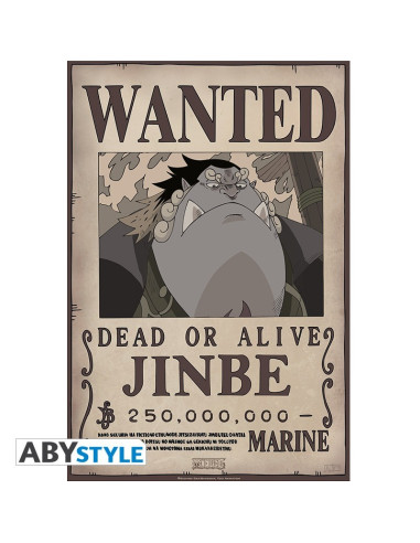 POSTER ONE PIECE WANTED JINBE (52x35cm)