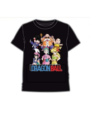 CAMISETA NEGRA DRAGON BALL PERSONAJES