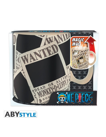 TAZA MAGICA HEAT CHANGE ONE PIECE WANTED 460ml