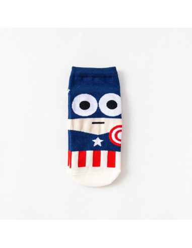 CALCETINES CORTOS CAPTAIN AMERICA TALLA UNICA