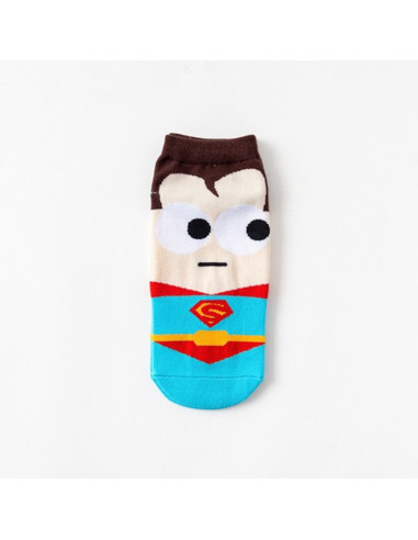 CALCETINES CORTOS SUPER MAN TALLA UNICA