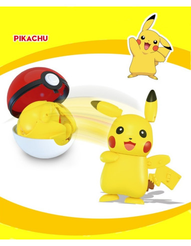 FIGURA ARTICULADA POKEMON CON POKEBALL