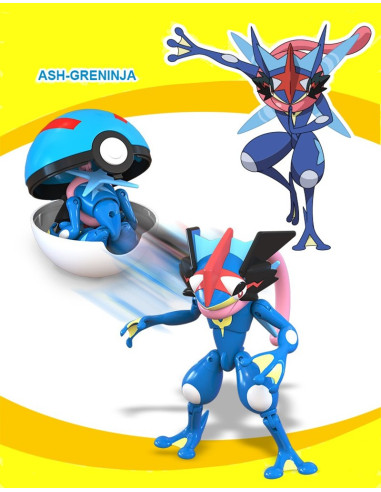 FIGURA ARTICULADA POKEMON CON POKEBALL