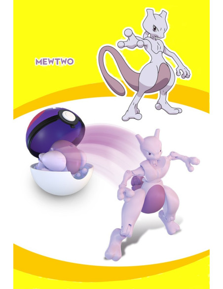 FIGURA ARTICULADA POKEMON CON POKEBALL