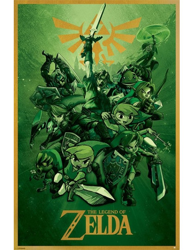 POSTER THE LEGEND OF ZELDA LINK 61x91cm