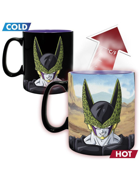TAZA MAGICA DRAGON BALL Z GOKU & GOHAN Vs CELL 460ml