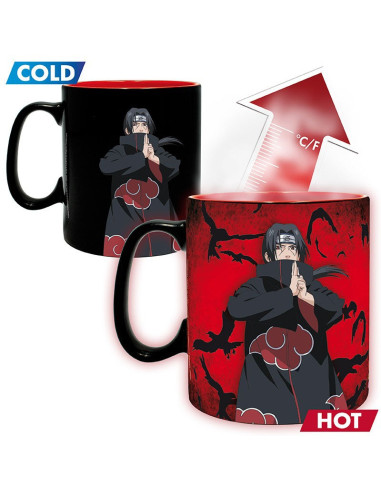 TAZA MAGICA NARUTO SHIPPUDEN KAKASHI ITACHI 460ml