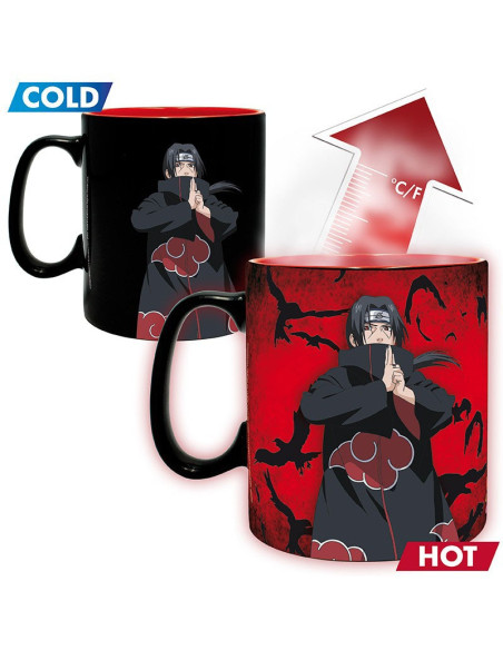 TAZA MAGICA NARUTO SHIPPUDEN KAKASHI ITACHI 460ml