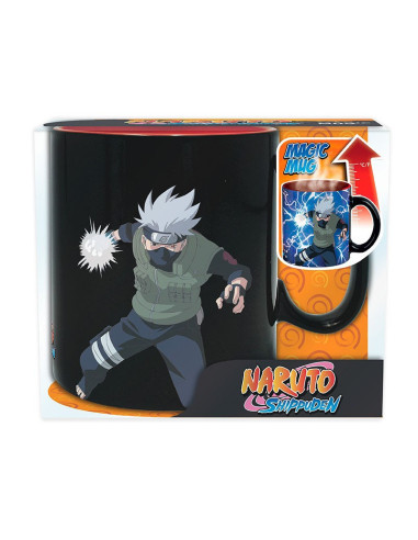 TAZA MAGICA NARUTO SHIPPUDEN KAKASHI ITACHI 460ml