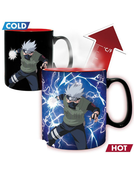 TAZA MAGICA NARUTO SHIPPUDEN KAKASHI ITACHI 460ml