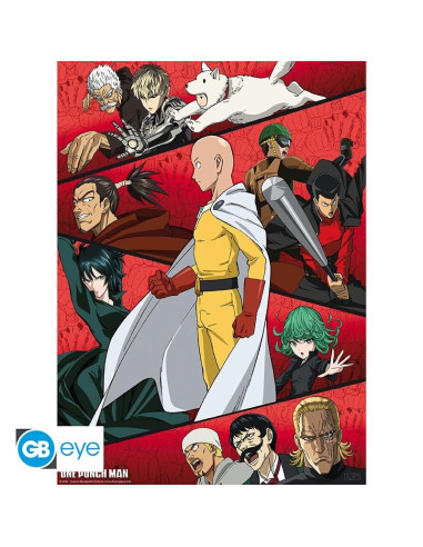 POSTER ONE PUNCH MAN GATHERING OF HEROES (52x38cm)