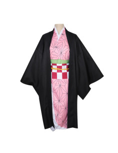 COSPLAY TRAJE COMPLETO KIMETSU NO YAIBA NEZUKO KAMADO 2