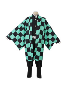 COSPLAY TRAJE COMPLETO KIMETSU NO YAIBA TANJIRO KAMADO