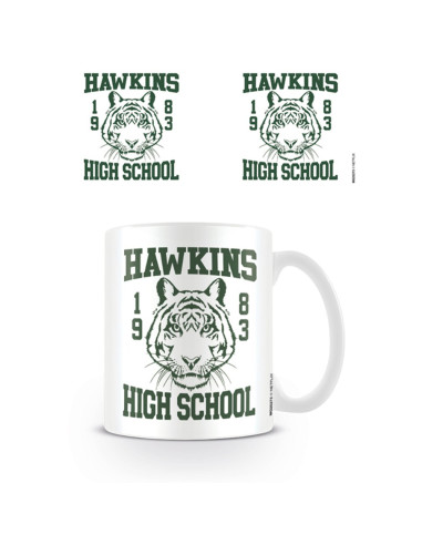 TAZA STRANGER THINGS HAWKINS HIGH SCHOOL