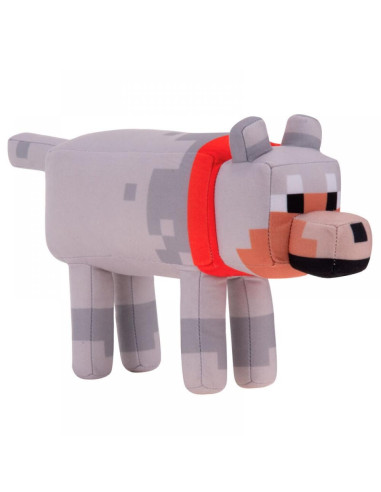 PELUCHE MINECRAFT LOBO 38cm