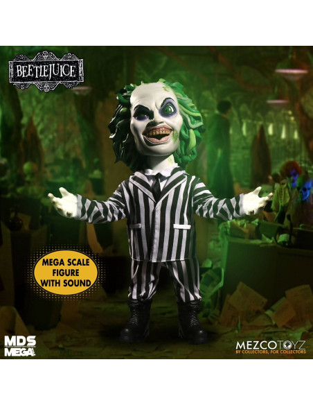 MUÑECO PARLANTE MEGA SCALE BEETLEJUICE 38cm