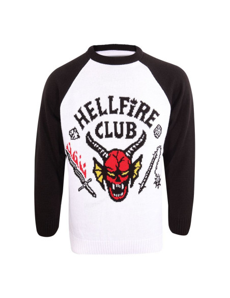 SWEATSHIRT CHRISTMAS JUMPER STRANGER THINGS HELLFIRE CLUB