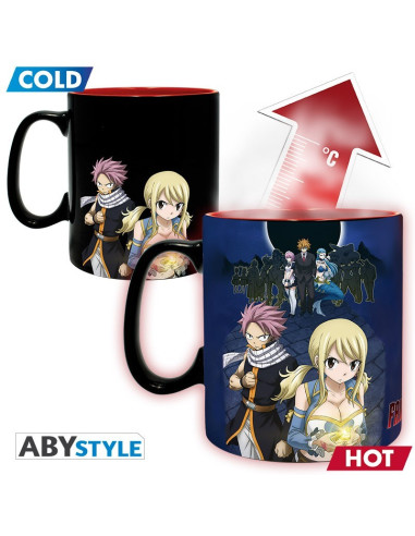 TAZA MAGICA FAIRY TAIL NATSU & LUCY HEAT CHANGE 460ml