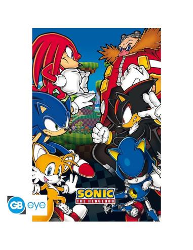 POSTER SONIC THE HEDGEHOG GROUP 91x61cm
