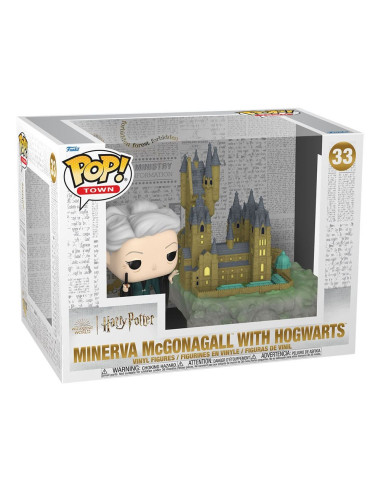 FUNKO POP TOWN HARRY POTTER MINERVA McGONAGALL w/ HOGWARTS