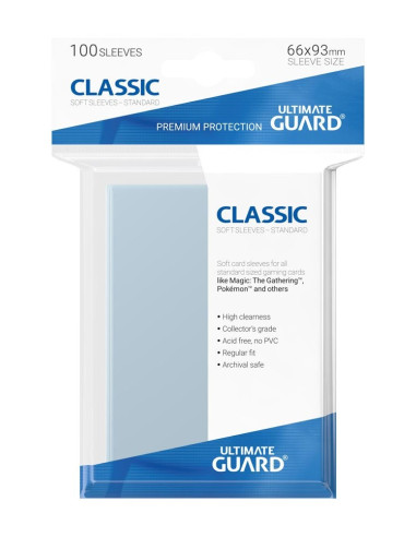 ULTIMATE GUARD FUNDAS DE CARTAS TRANSPARENTES (100Unds PACK)