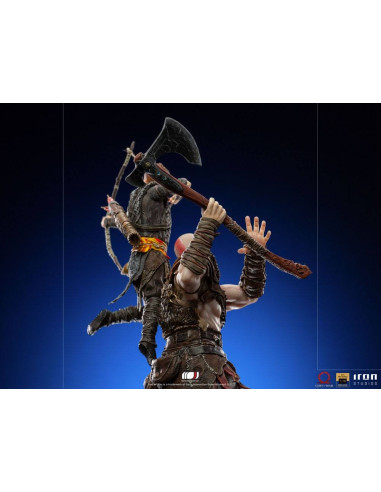ESTATUA IRON STUDIOS GOD OF WAR KRATOS & ATREUS ART SCALE 1/10 35cm