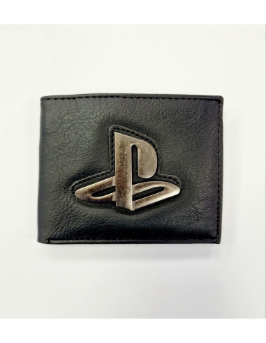 CARTERA CON MONEDERO PLAYSTATION LOGO