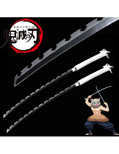 DOS KATANAS DEMON SLAYER KIMETSU NO YAIBA INOSUKE 98cm