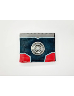 CARTERA CON MONEDERO MARVEL CAPITAN AMERICA ESCUDO