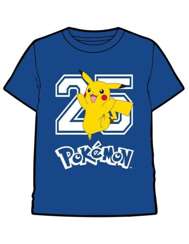 CAMISETA INFANTIL AZUL POKEMON 025 PIKACHU