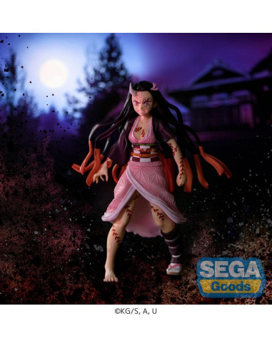 ESTATUA KIMETSU NO YAIBA FIGURIZM NEZUKO KAMADO DEMON FORM ADVANCING