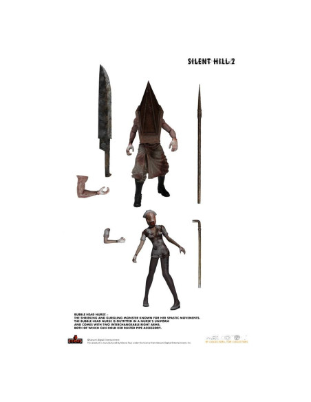 DELUXE SET SILENT HILL 2 PYRAMID HEAD & BUBBLE HEAD NURSE DIORAMA