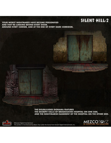 DELUXE SET SILENT HILL 2 PYRAMID HEAD & BUBBLE HEAD NURSE DIORAMA