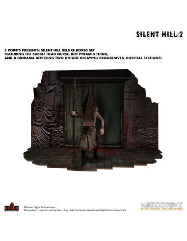 DELUXE SET SILENT HILL 2 PYRAMID HEAD & BUBBLE HEAD NURSE DIORAMA