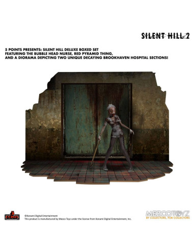 DELUXE SET SILENT HILL 2 PYRAMID HEAD & BUBBLE HEAD NURSE DIORAMA