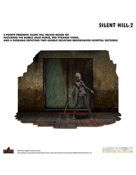 DELUXE SET SILENT HILL 2 PYRAMID HEAD & BUBBLE HEAD NURSE DIORAMA