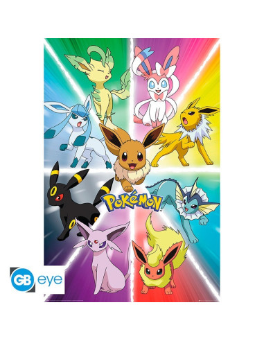 POSTER POKEMON EEVEE EVOLUTION 61x91cm