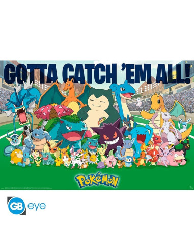 POSTER POKEMON ALL TIME FAVORITES 61x91cm