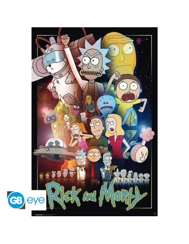 POSTER RICK AND MORTY WARS 61x91cm