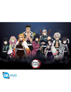 POSTER DEMON SLAYER KIMETSU NO YAIBA PILARES 61x91cm