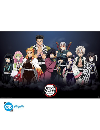 POSTER DEMON SLAYER KIMETSU NO YAIBA PILARES 61x91cm